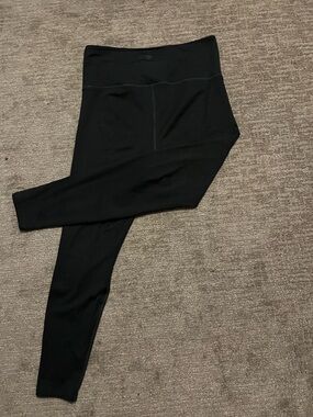 all in motion Black Leggings with Logo Print